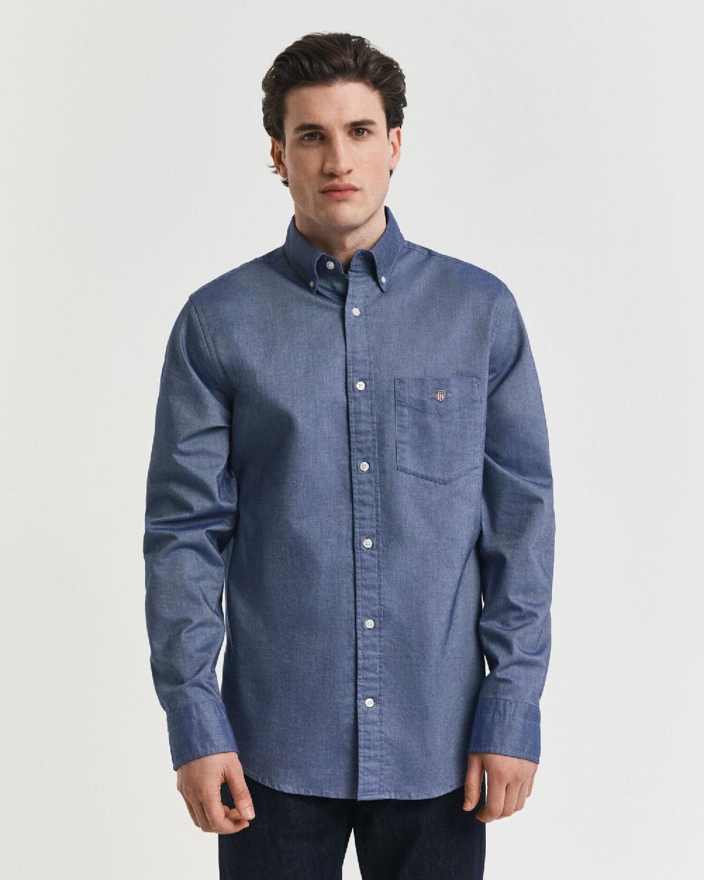 Gant Regular Fit Classic Oxford Shirt Persian Blue