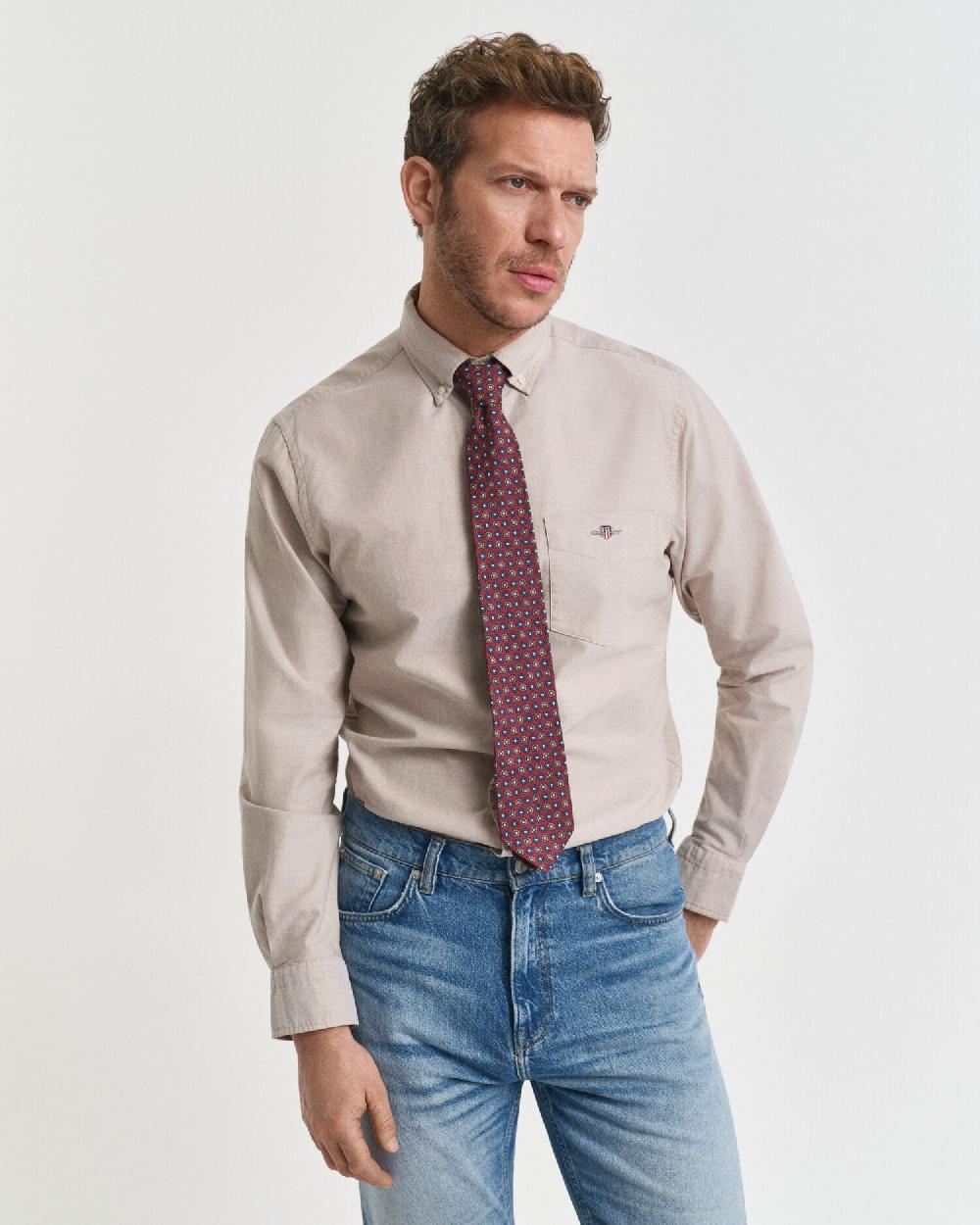 gant Regular Fit Classic Oxford Shirt warm khaki