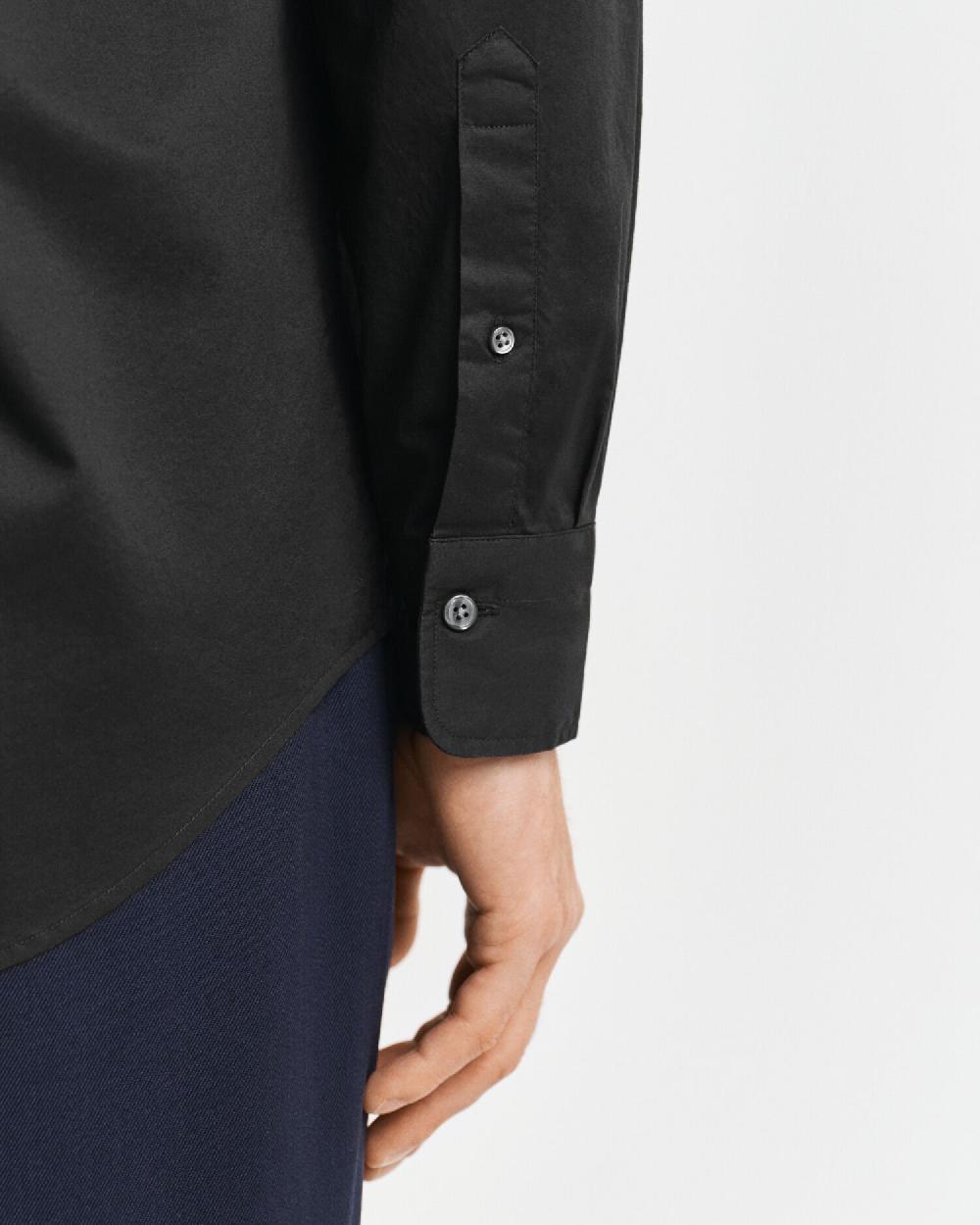 Gant Regular Fit Classic Poplin Shirt Black