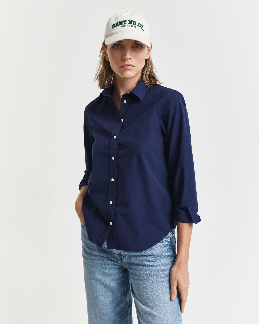 gant Regular Fit Classic Poplin Shirt classic blue