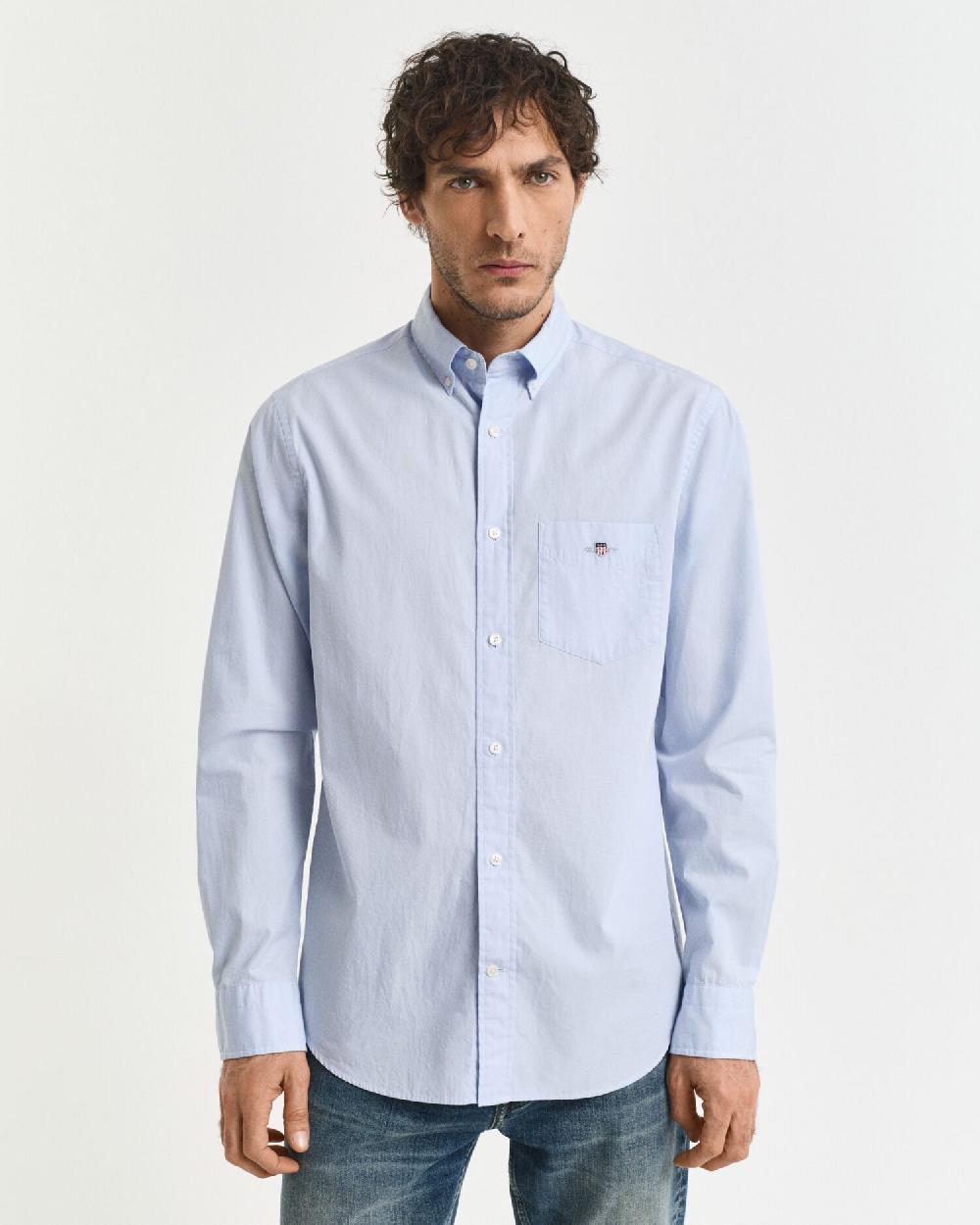Gant Regular Fit Classic Poplin Shirt Light Blue