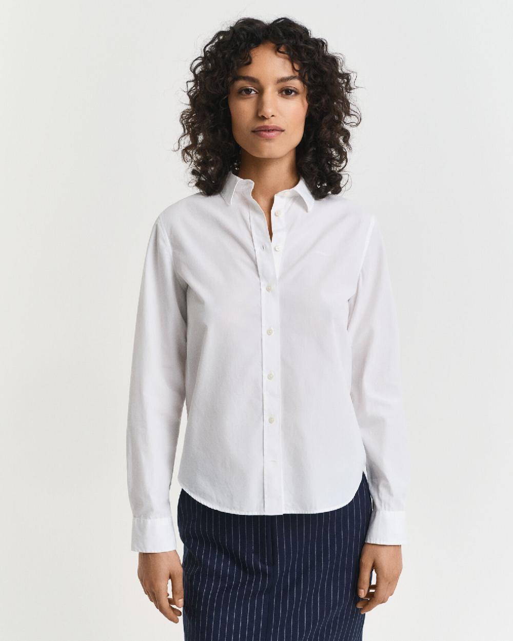 Gant Regular Fit Classic Poplin Shirt White