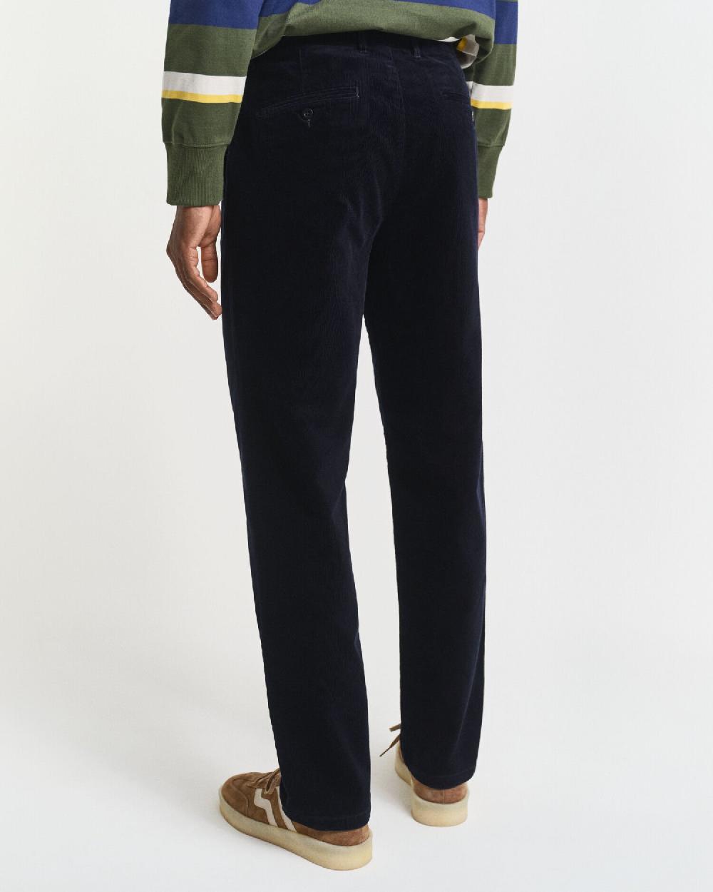 Gant Regular Fit Corduroy Chinos Evening Blue