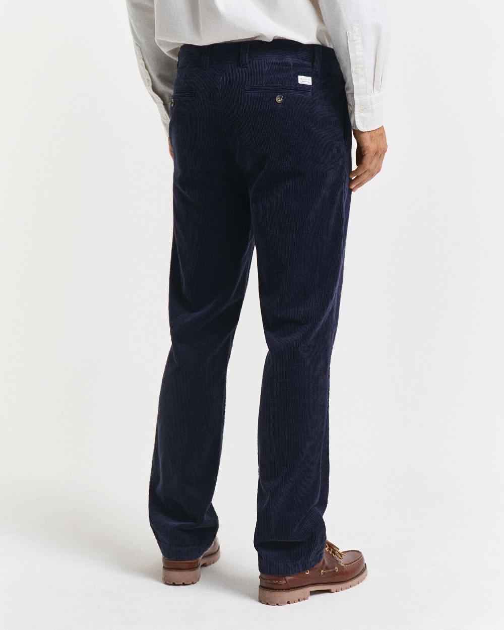 Gant Regular Fit Corduroy Pants Evening Blue