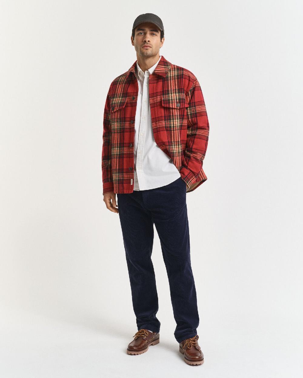 gant Regular Fit Corduroy Pants evening blue