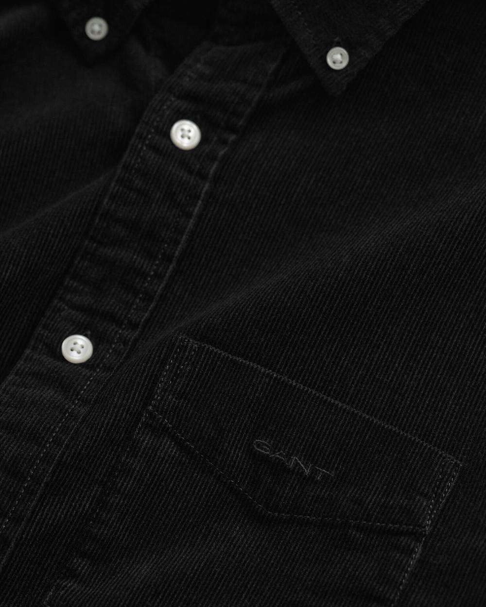 Gant Regular Fit Corduroy Shirt Black