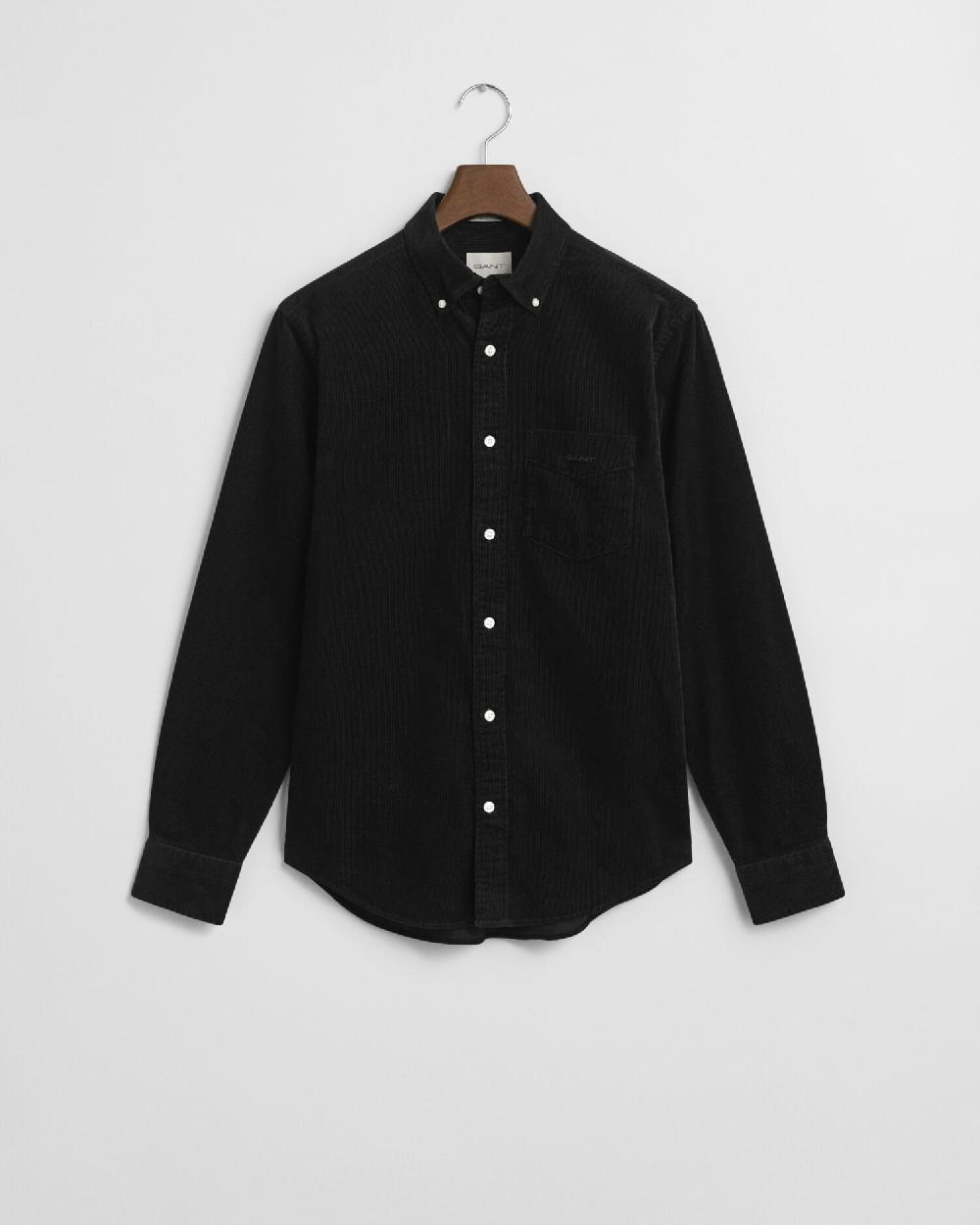 gant Regular Fit Corduroy Shirt black
