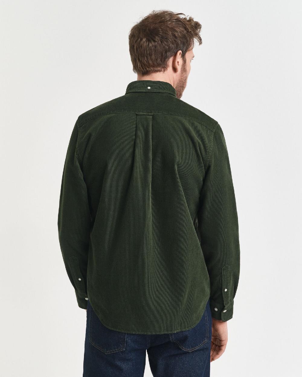 Gant Regular Fit Corduroy Shirt Country Green