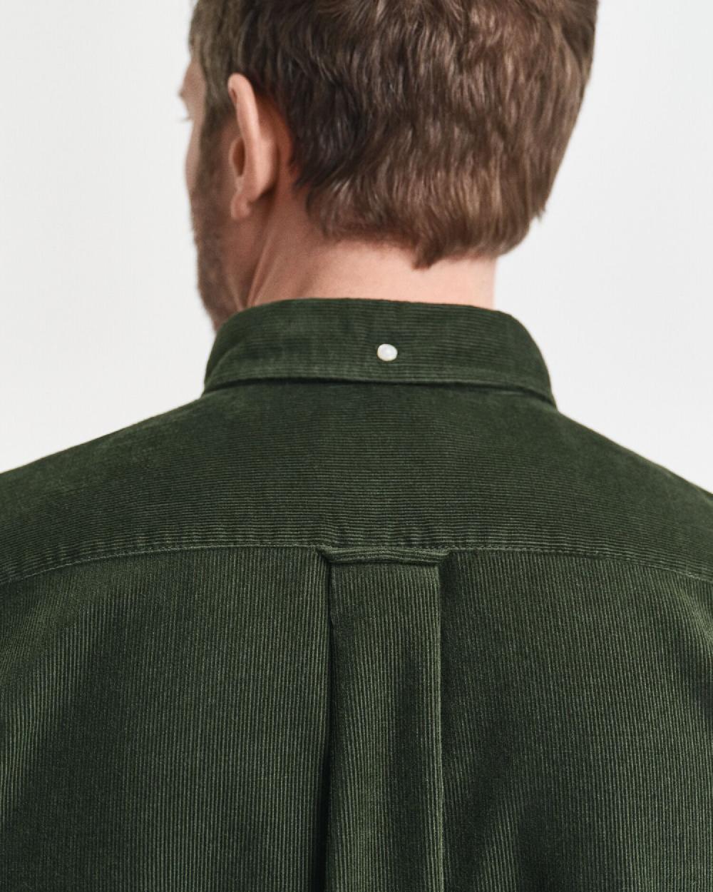 Gant Regular Fit Corduroy Shirt Country Green