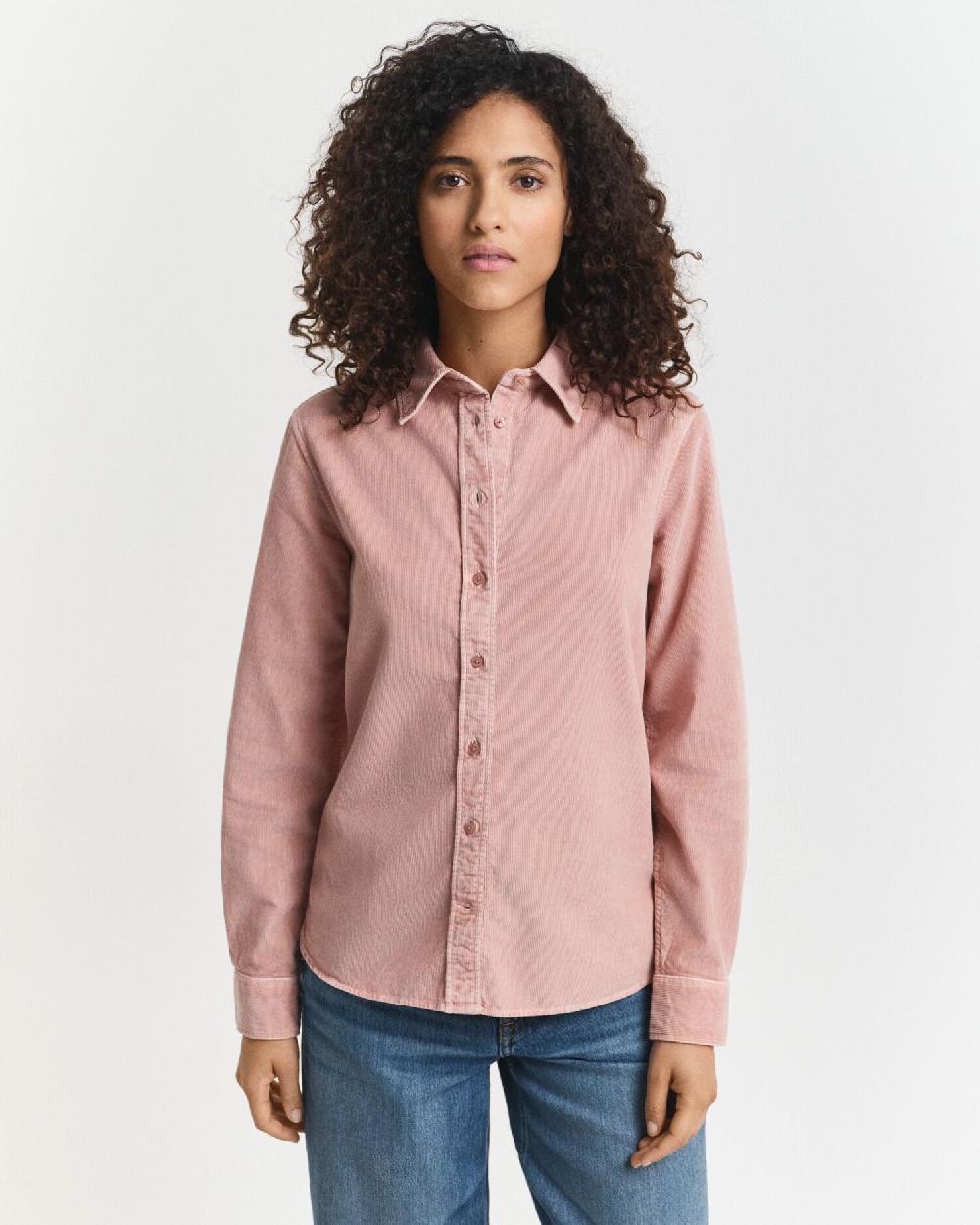 Gant Regular Fit Corduroy Shirt Dusty Rose