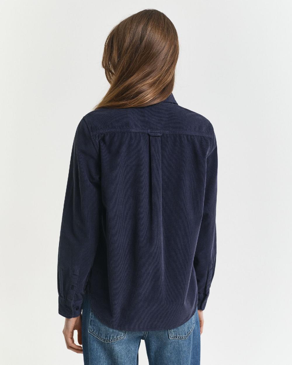 Gant Regular Fit Corduroy Shirt Evening Blue