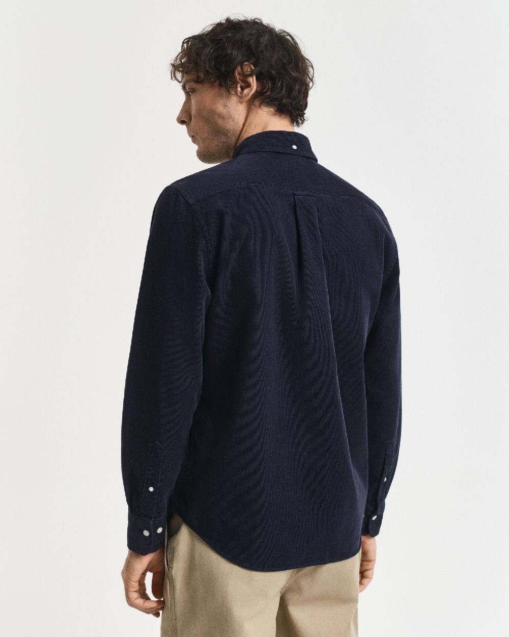 Gant Regular Fit Corduroy Shirt Evening Blue