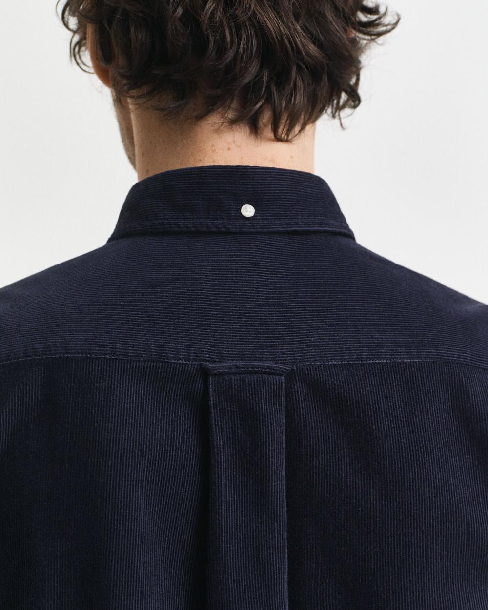 Gant Regular Fit Corduroy Shirt Evening Blue