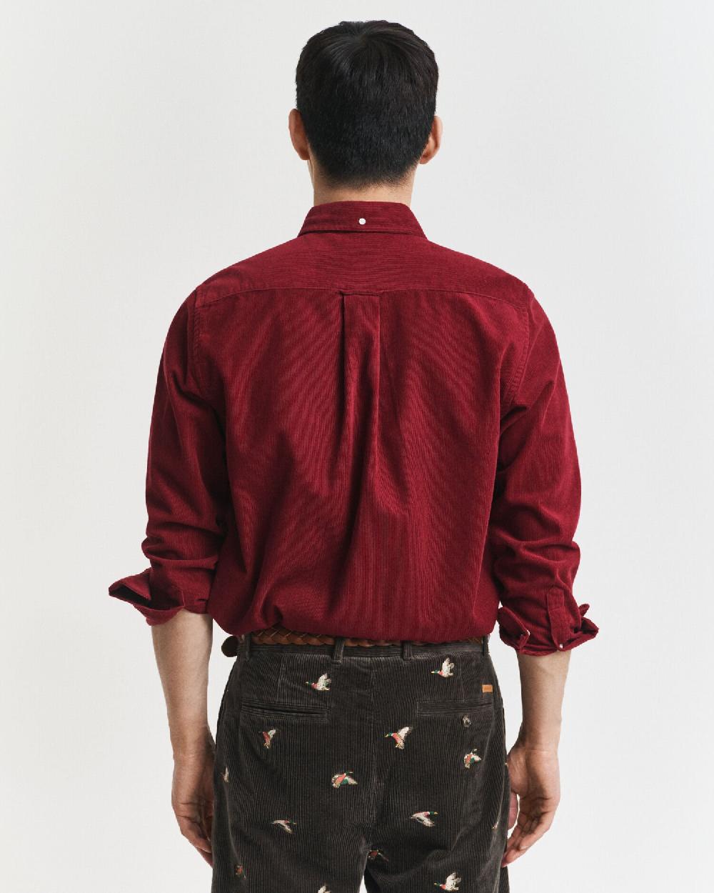 Gant Regular Fit Corduroy Shirt Plumped Red