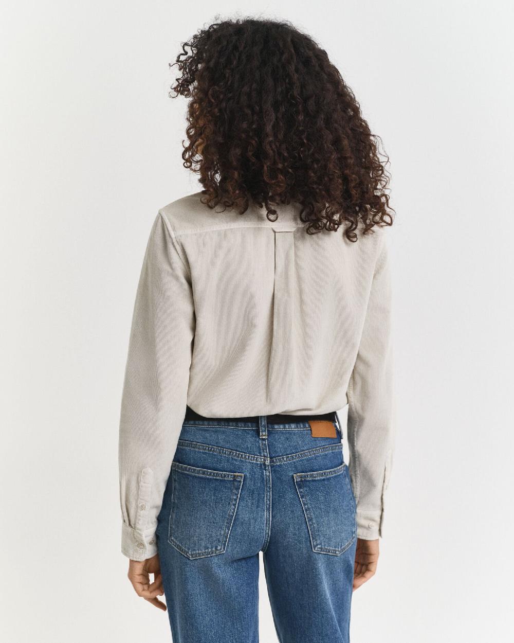 Gant Regular Fit Corduroy Shirt Putty