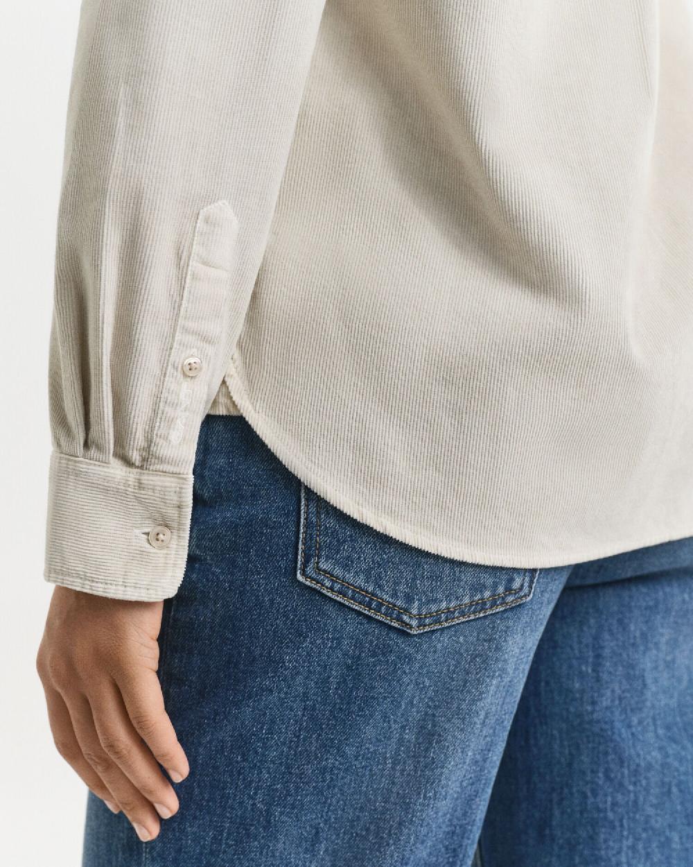 Gant Regular Fit Corduroy Shirt Putty