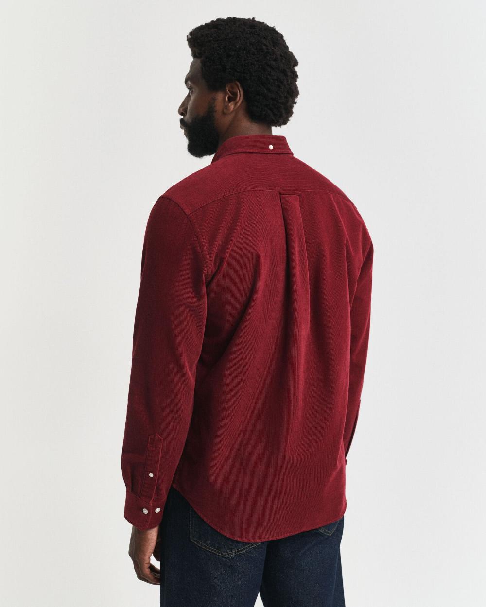 Gant Regular Fit Cotton Corduroy Shirt Plumped Red