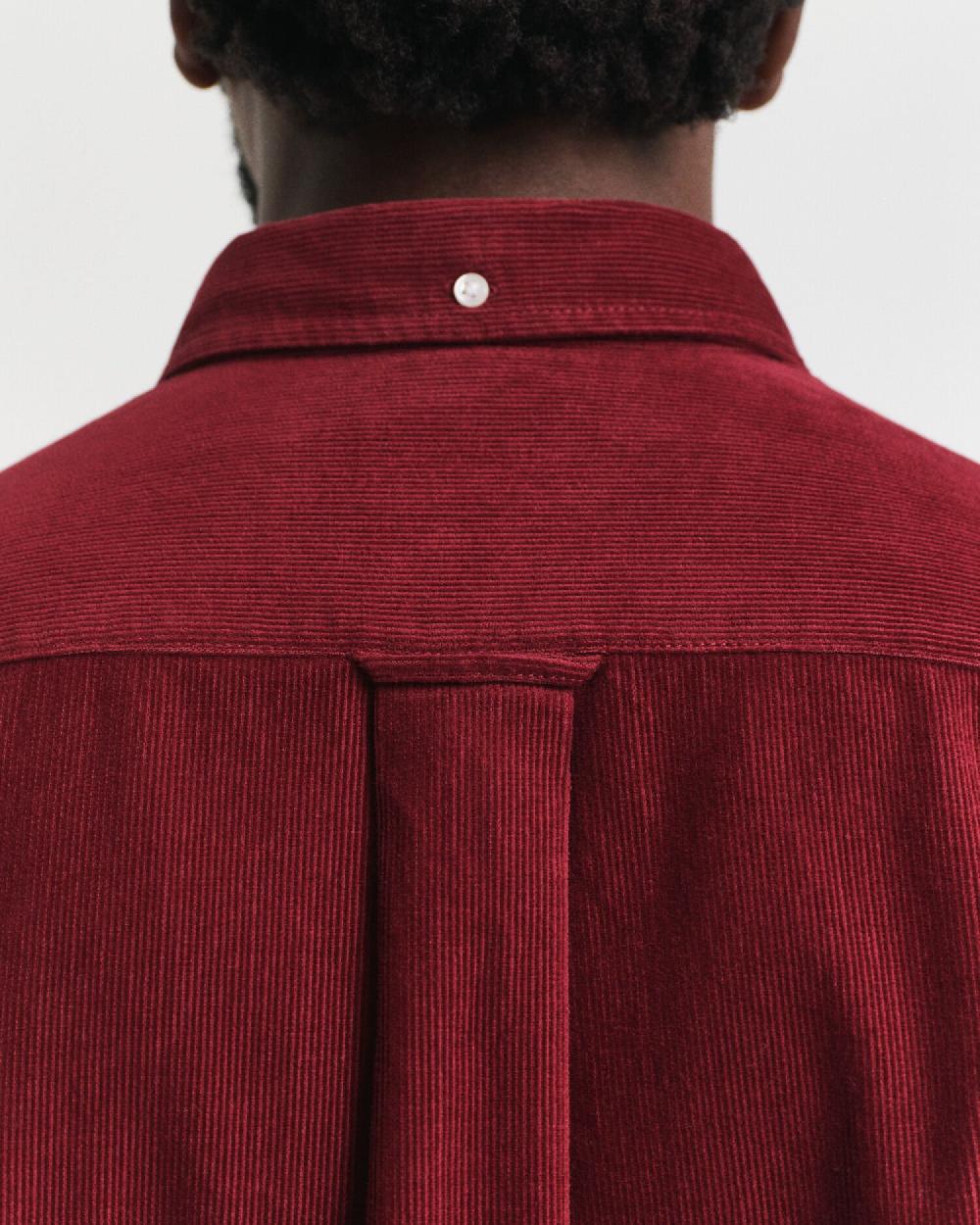 Gant Regular Fit Cotton Corduroy Shirt Plumped Red