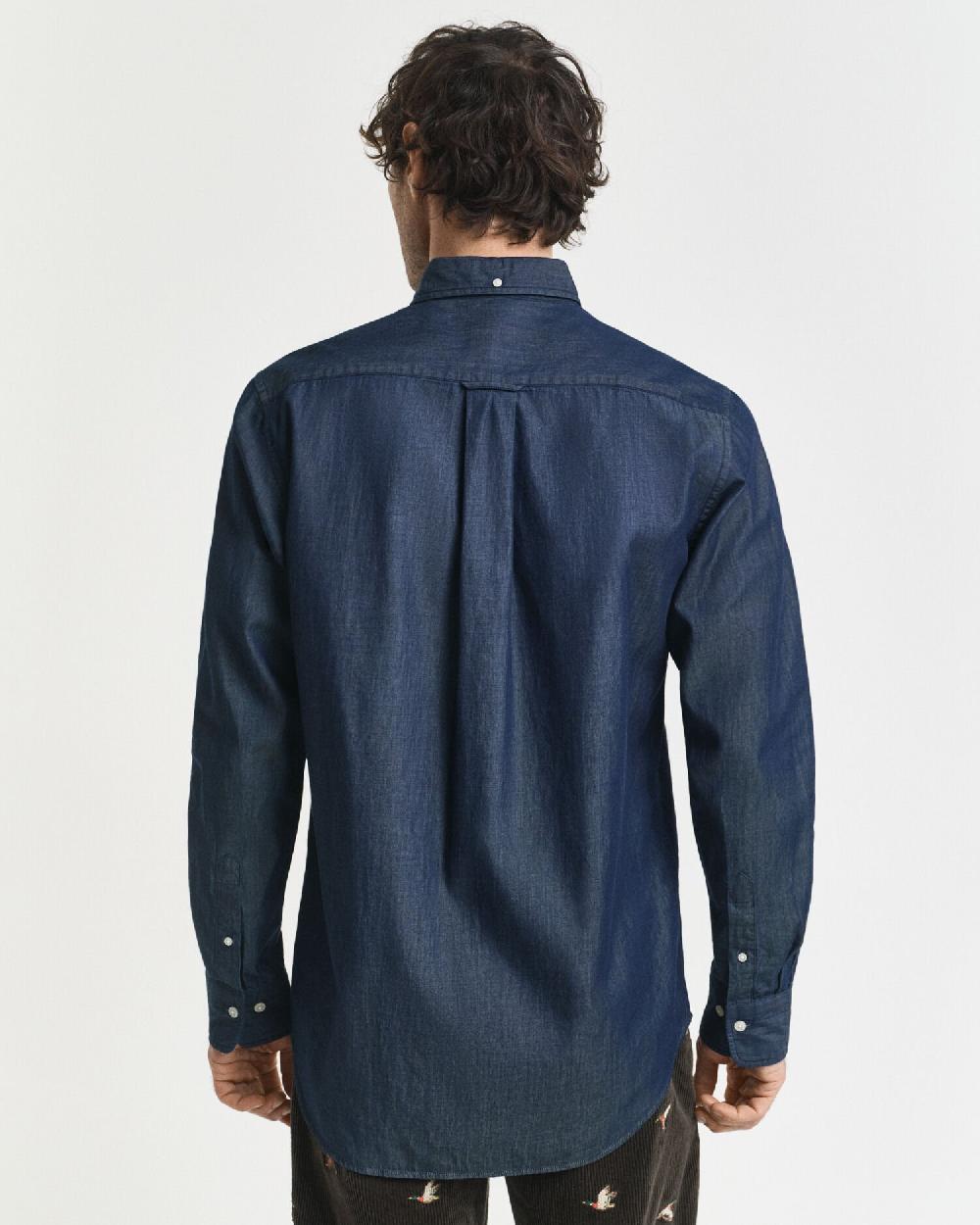 Gant Regular Fit Indigo Shirt Dark Indigo