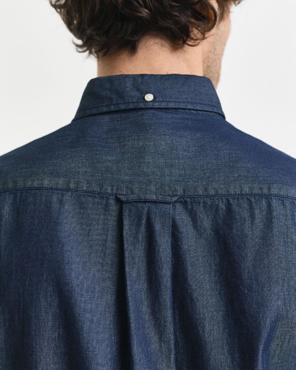Gant Regular Fit Indigo Shirt Dark Indigo