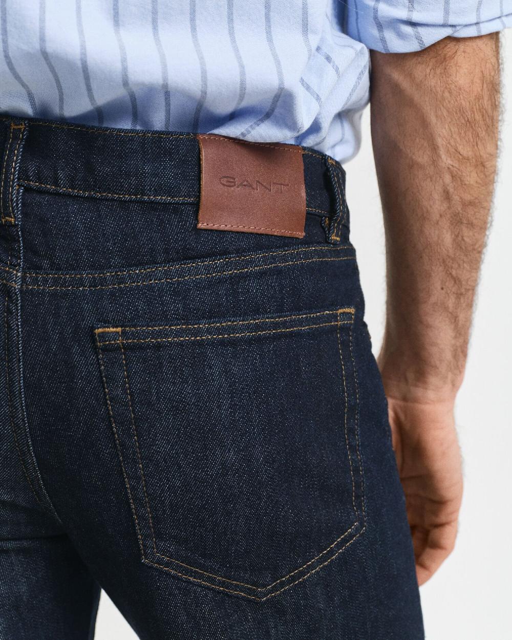 Gant Regular Fit Jeans Dark Blue