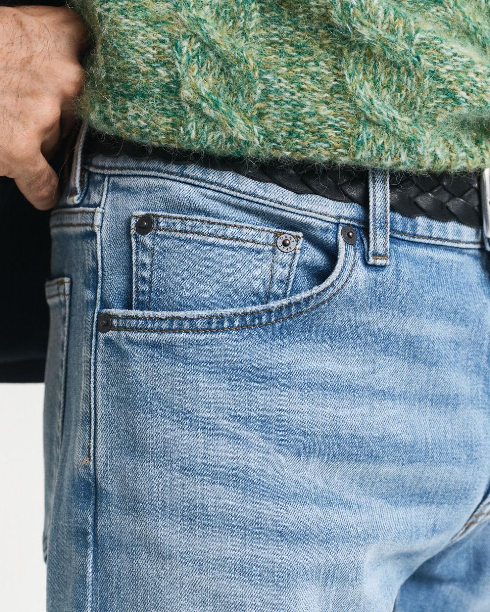 Gant Regular Fit Jeans Light Blue Vintage