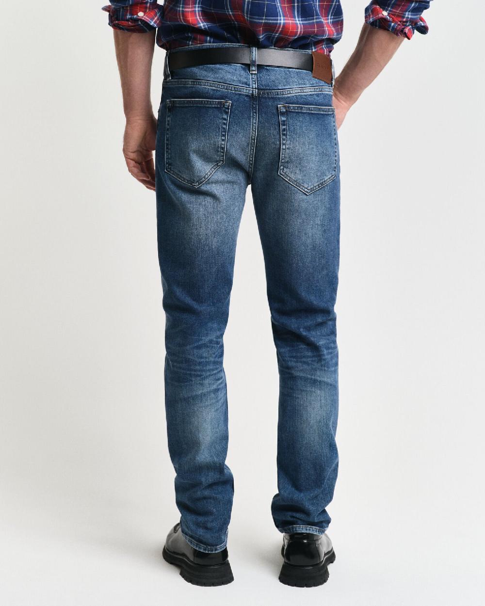 Gant Regular Fit Jeans Mid Blue Vintage