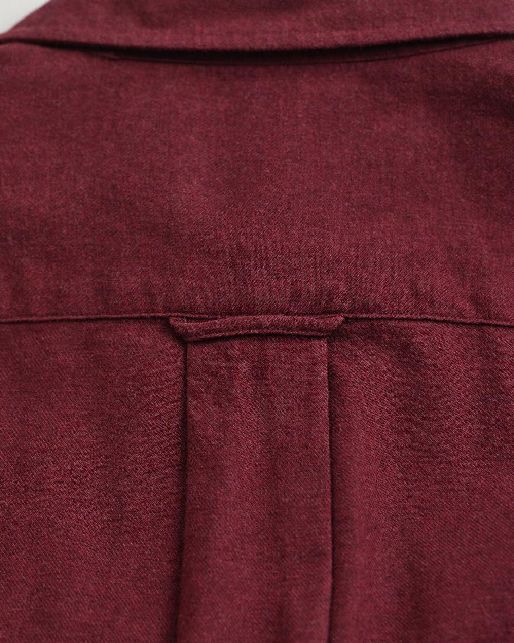 Gant Regular Fit Melange Flannel Shirt Plumped Red