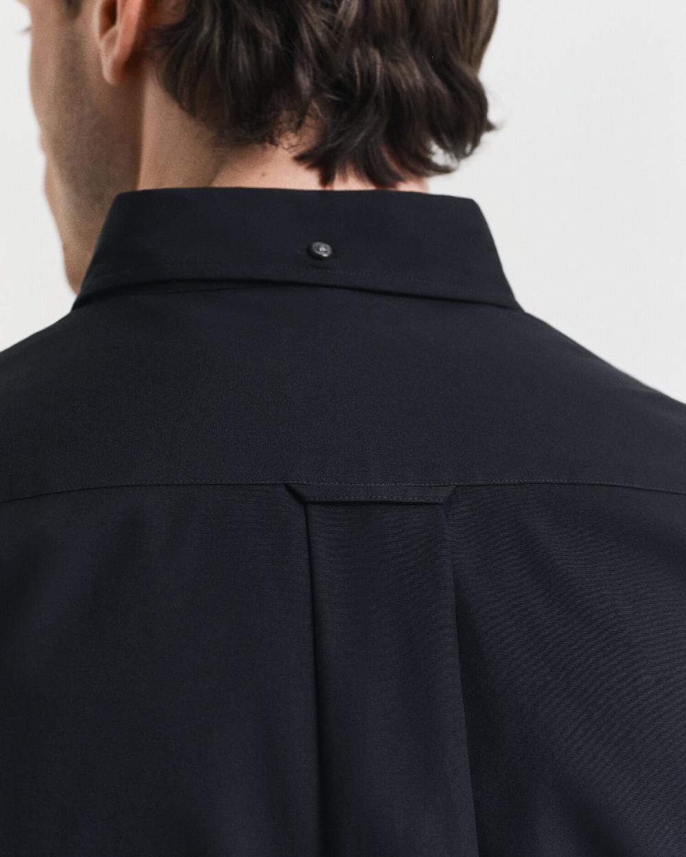 Gant Regular Fit Pinpoint Oxford Shirt Black