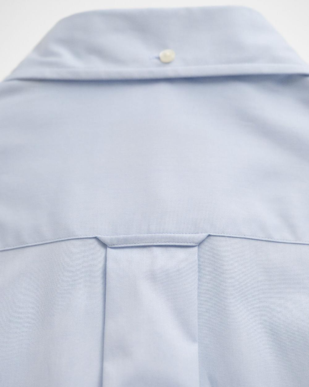 Gant Regular Fit Pinpoint Oxford Shirt Light Blue
