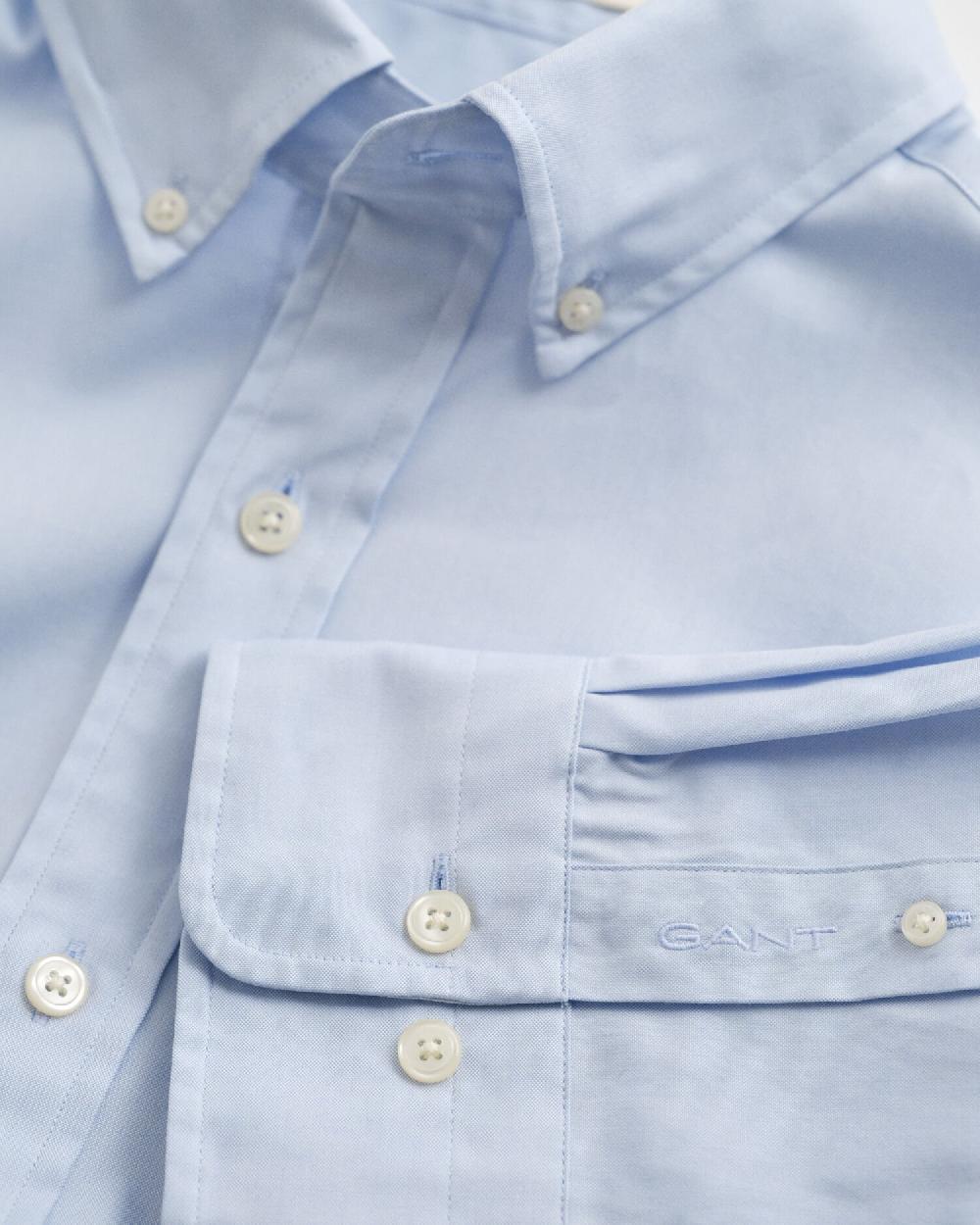 Gant Regular Fit Pinpoint Oxford Shirt Light Blue