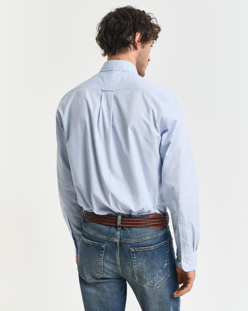 Gant Regular Fit Pinpoint Oxford Shirt Light Blue