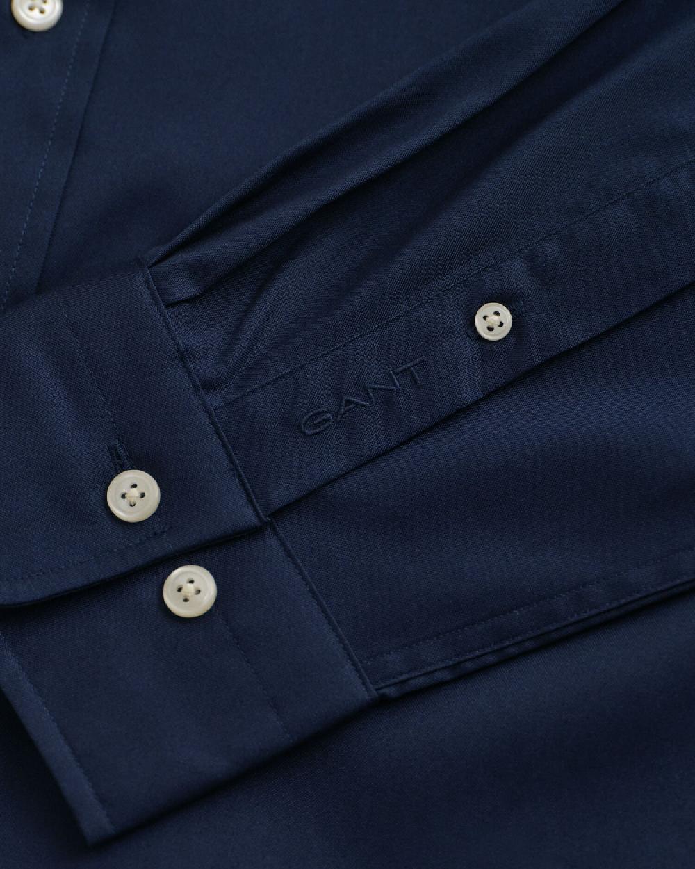 Gant Regular Fit Pinpoint Oxford Shirt Marine