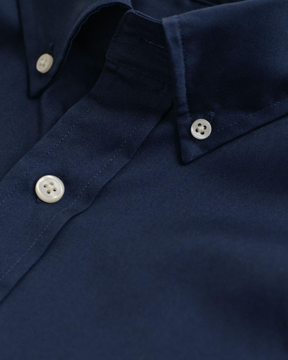 Gant Regular Fit Pinpoint Oxford Shirt Marine