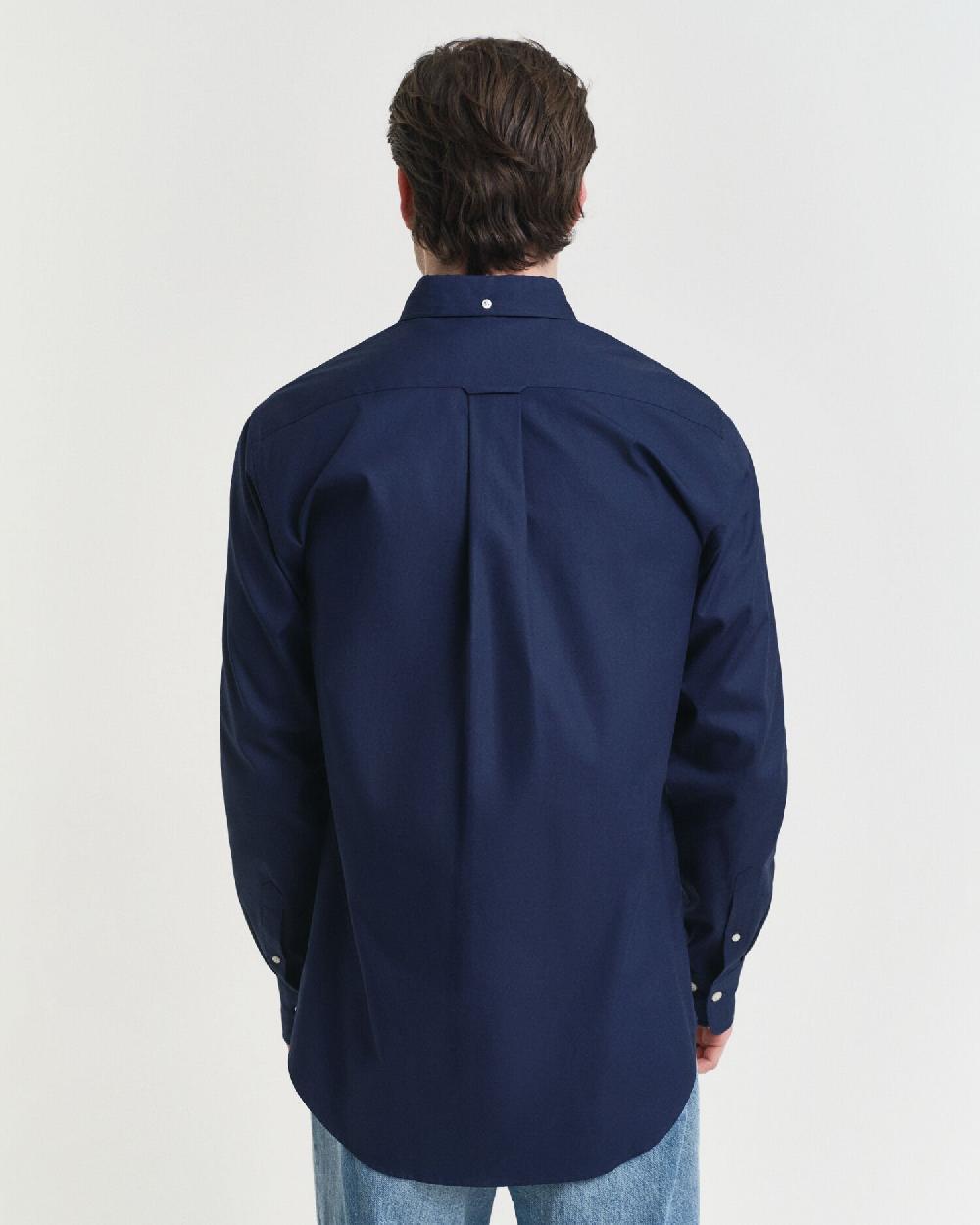 Gant Regular Fit Pinpoint Oxford Shirt Marine