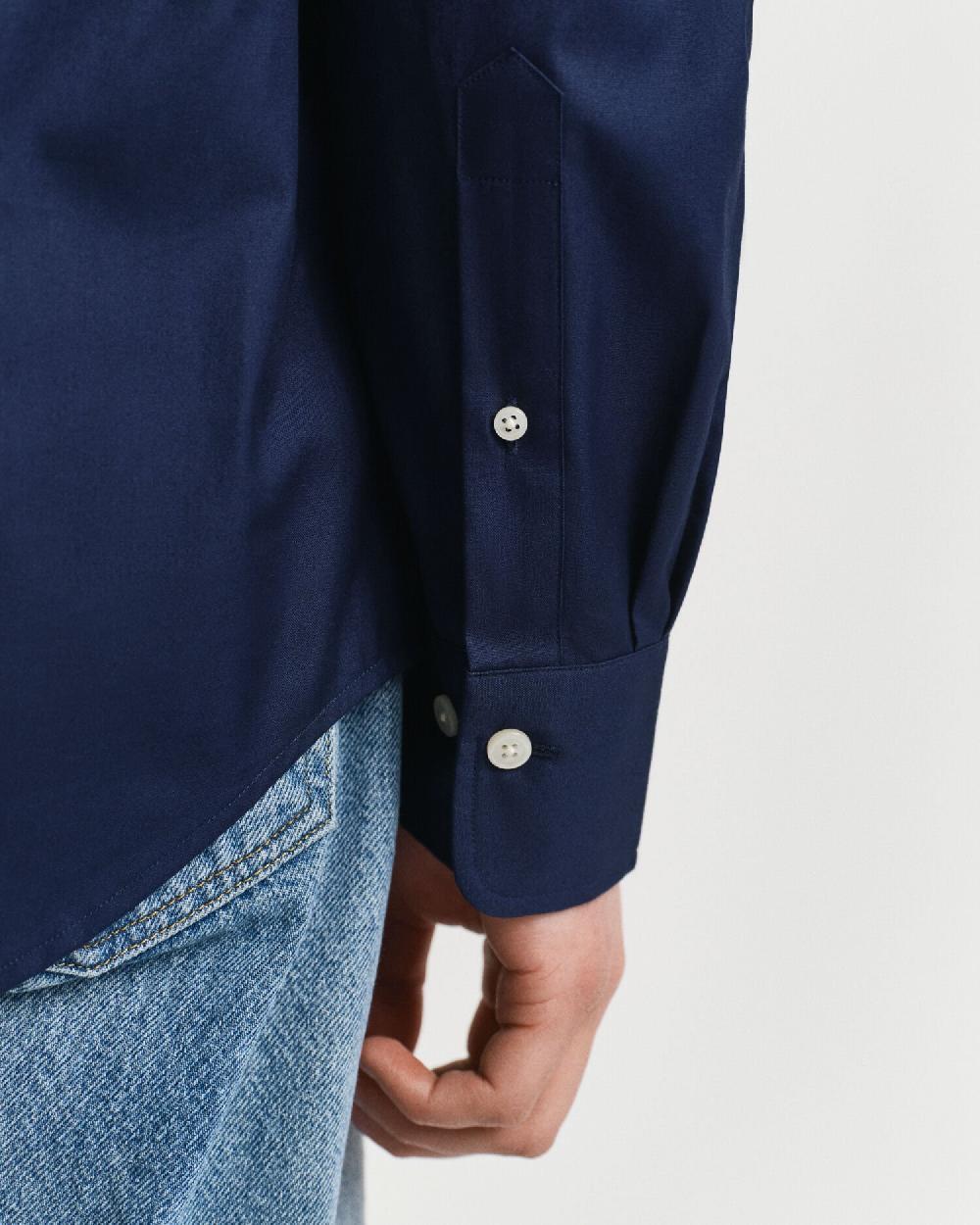 Gant Regular Fit Pinpoint Oxford Shirt Marine