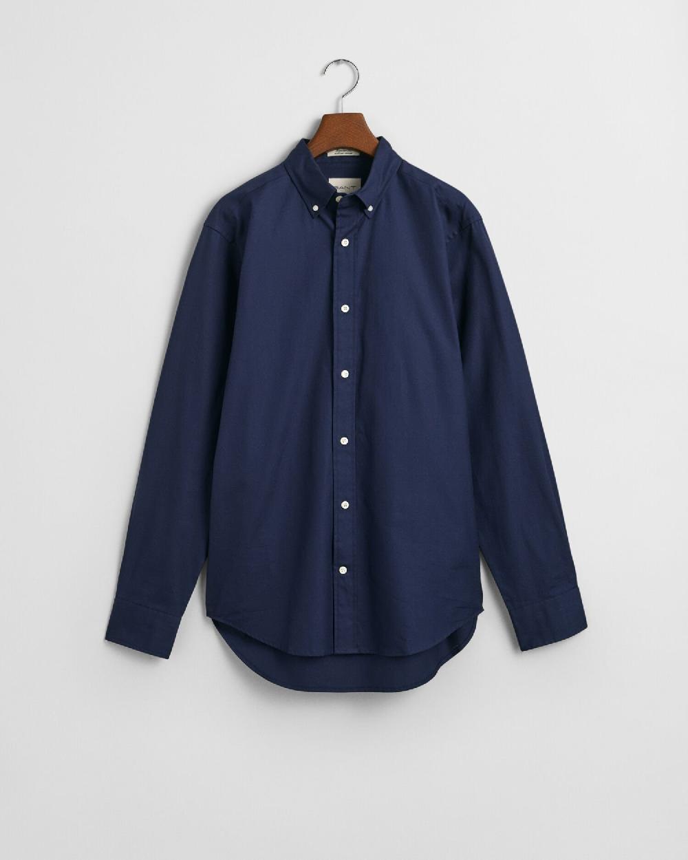 gant Regular Fit Pinpoint Oxford Shirt marine