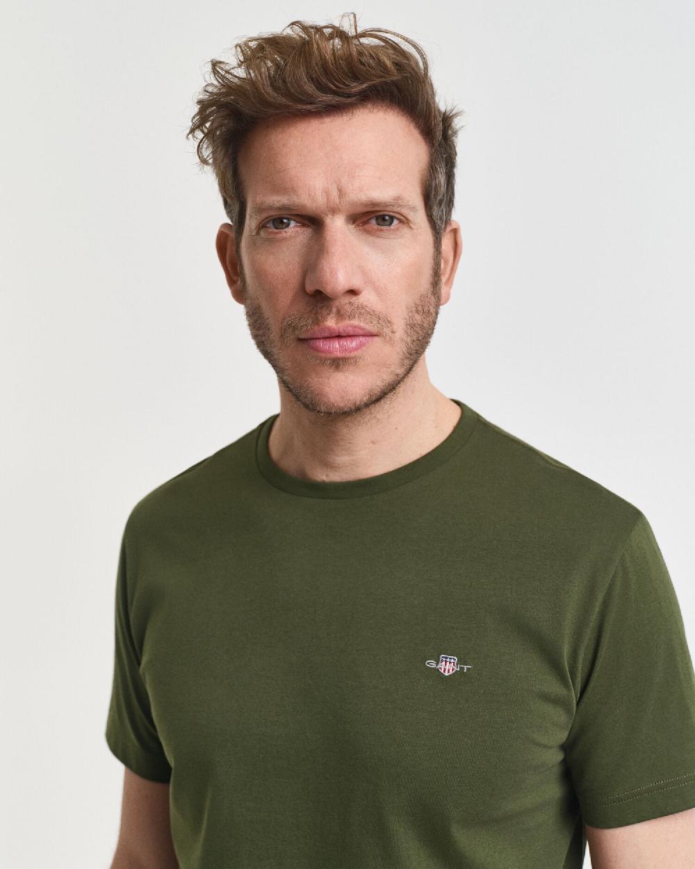 Gant Regular Fit Shield T-Shirt Country Green