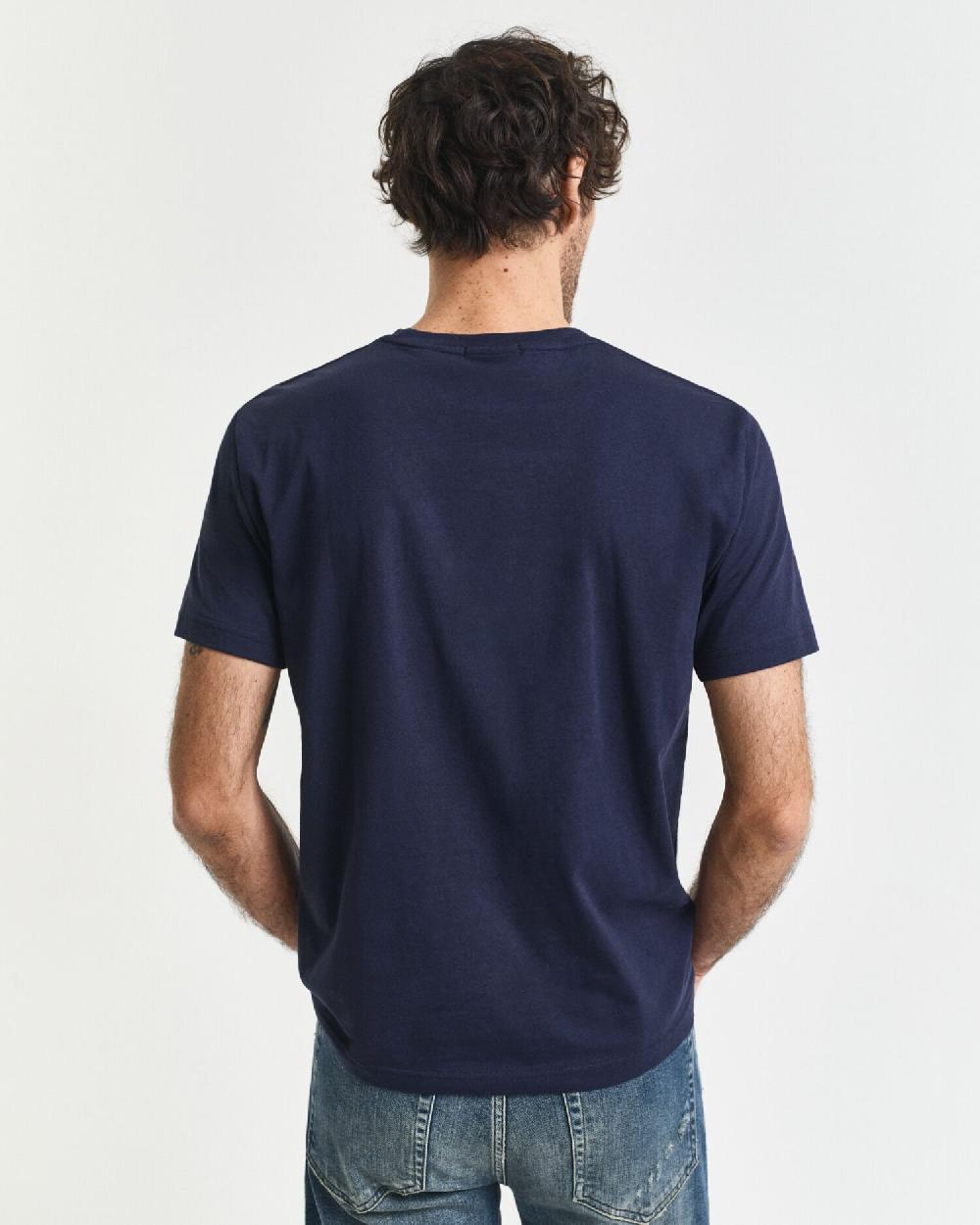 Gant Regular Fit Shield T-Shirt Evening Blue