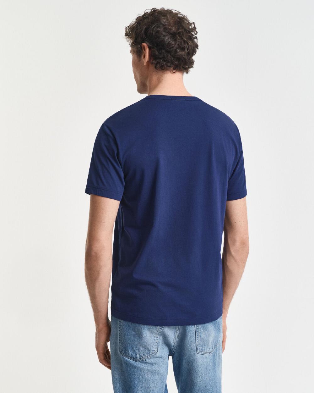 Gant Regular Fit Shield T-Shirt Persian Blue