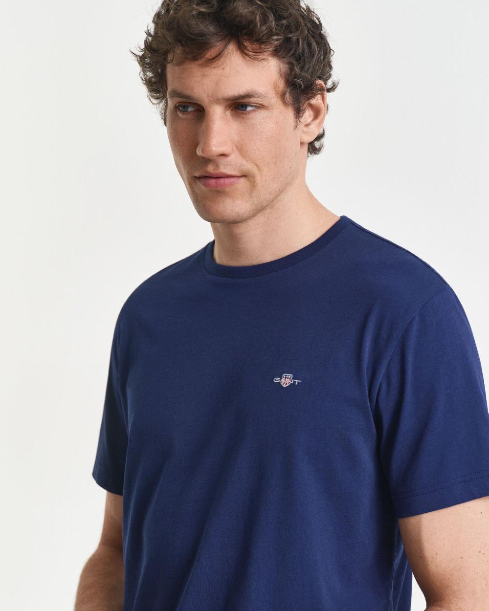 Gant Regular Fit Shield T-Shirt Persian Blue