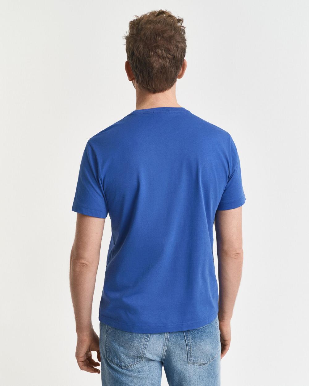 Gant Regular Fit Shield T-Shirt Rich Blue