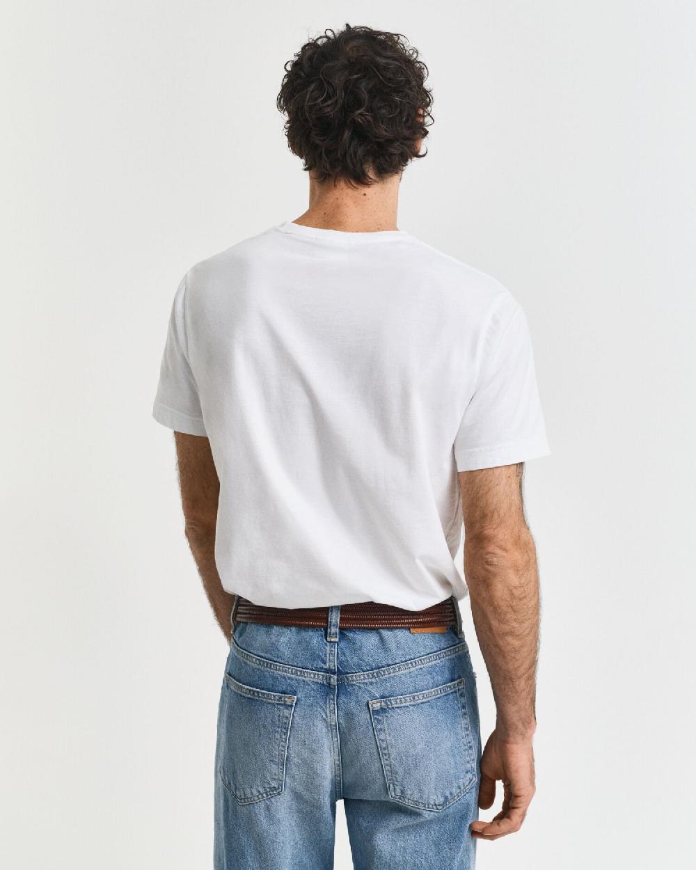 Gant Regular Fit Shield T-Shirt White