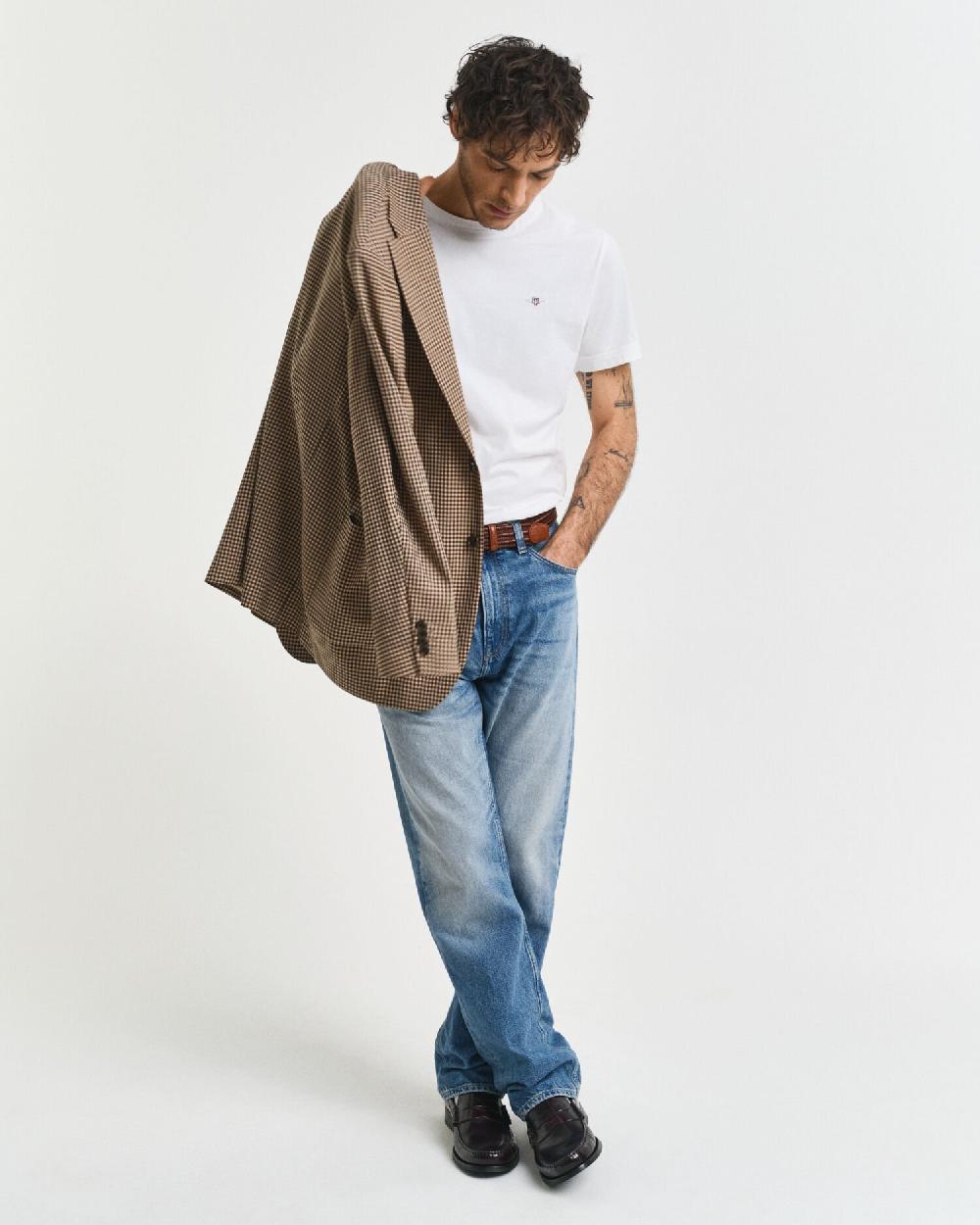 Gant Regular Fit Shield T-Shirt White