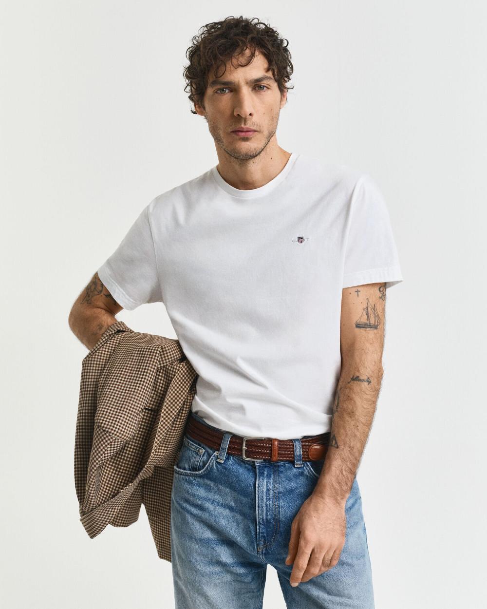 gant Regular Fit Shield T-Shirt white