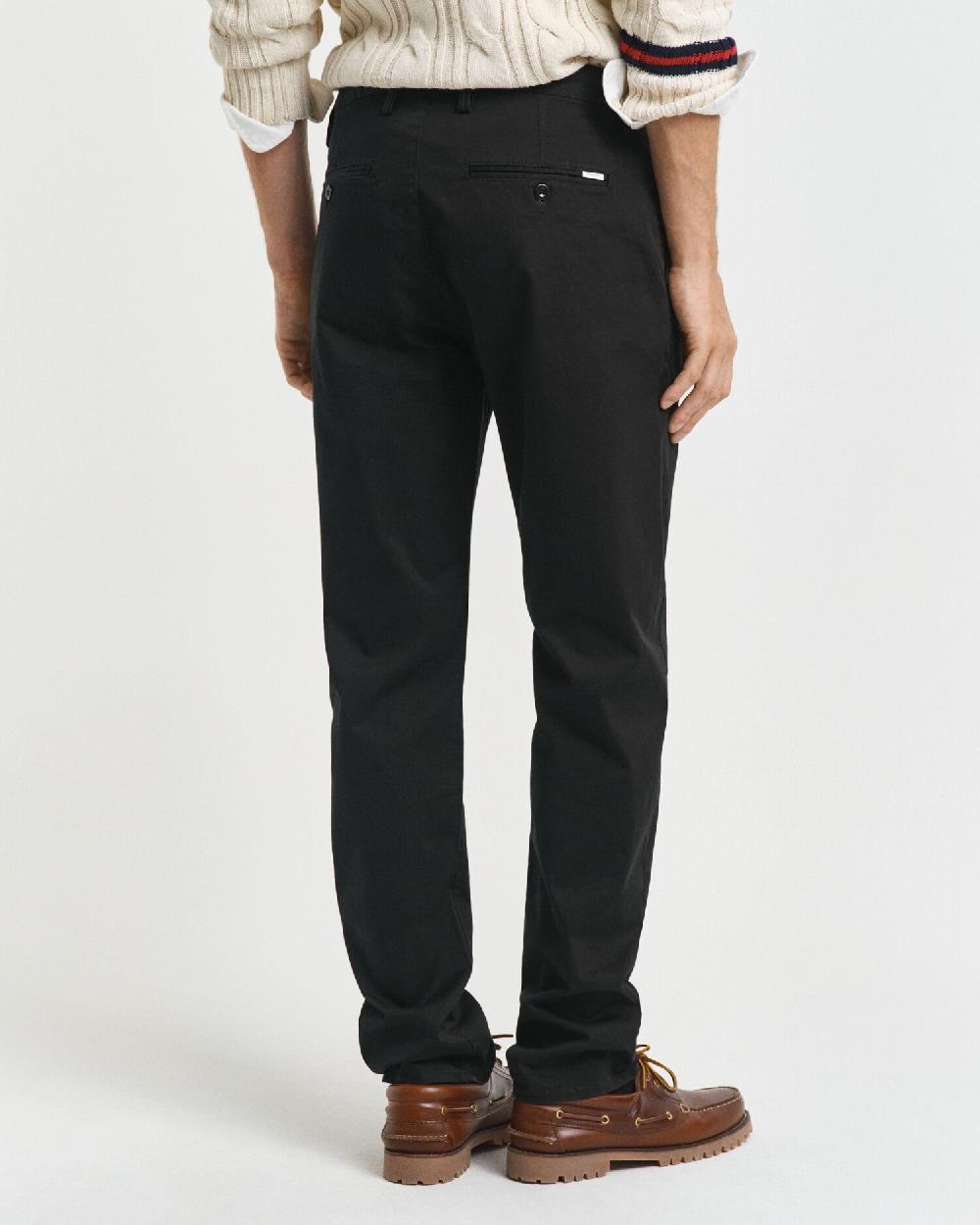 Gant Regular Fit Twill Chinos Black