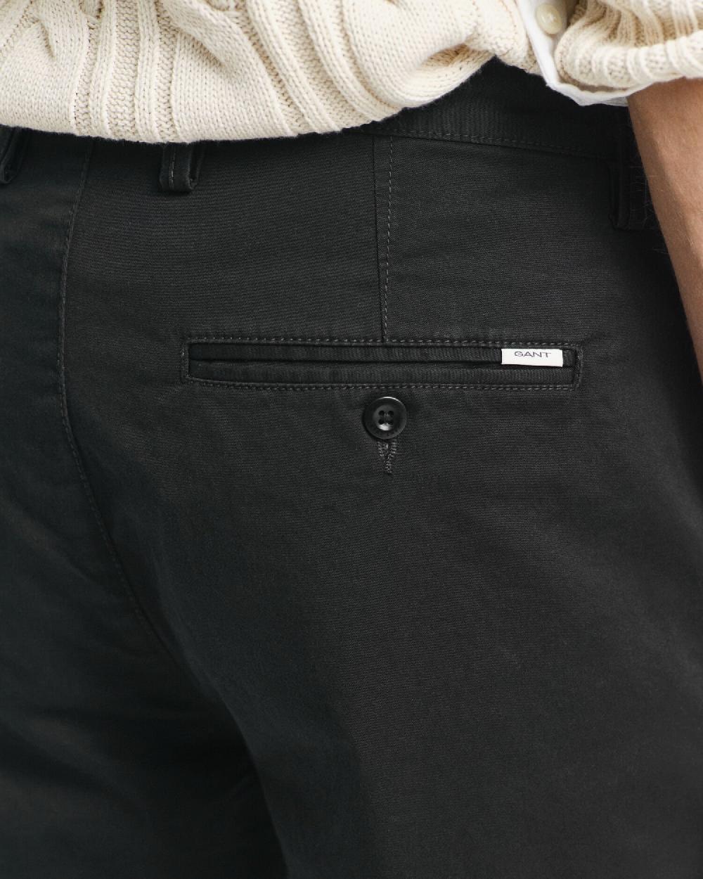 Gant Regular Fit Twill Chinos Black