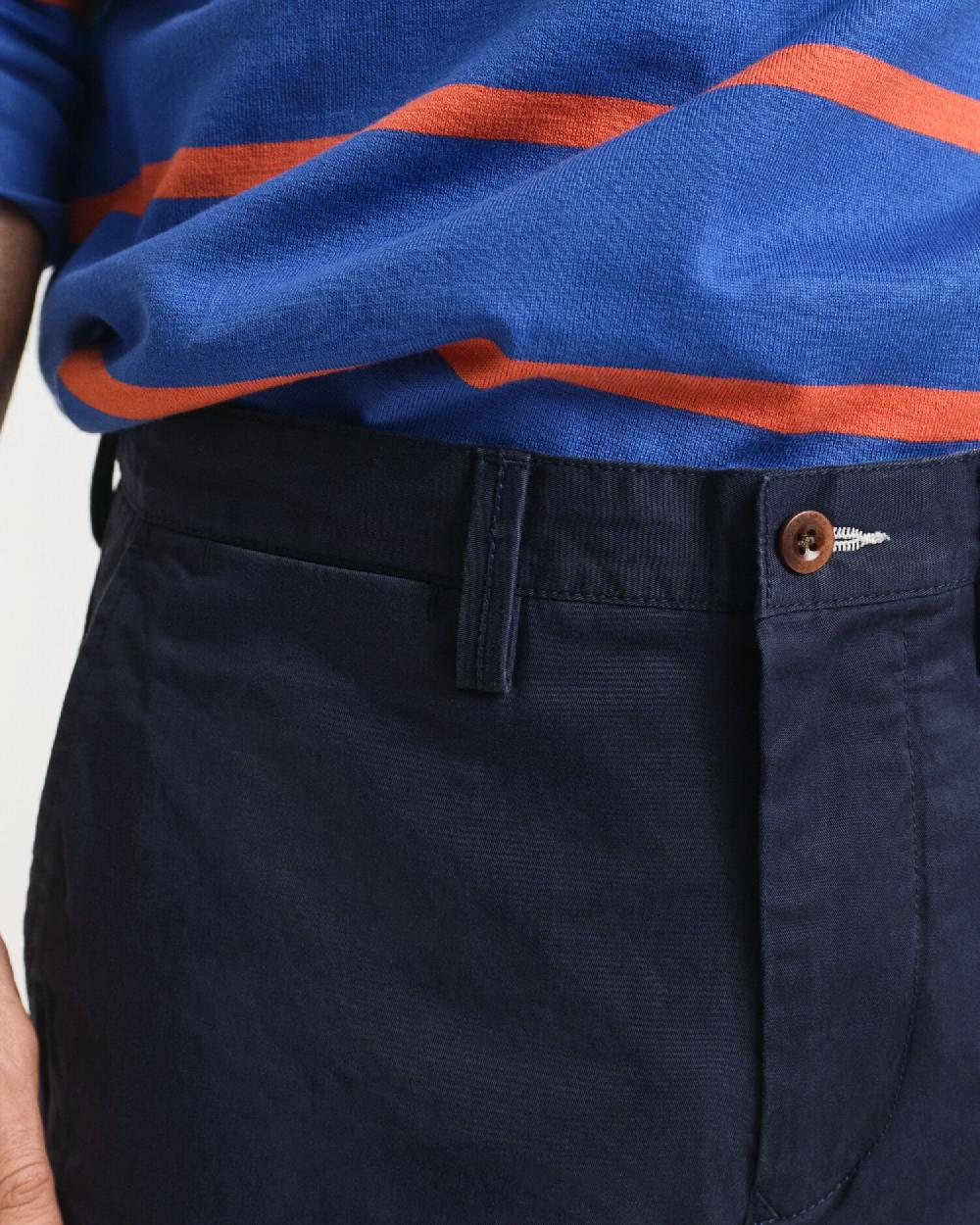 Gant Regular Fit Twill Chinos Marine