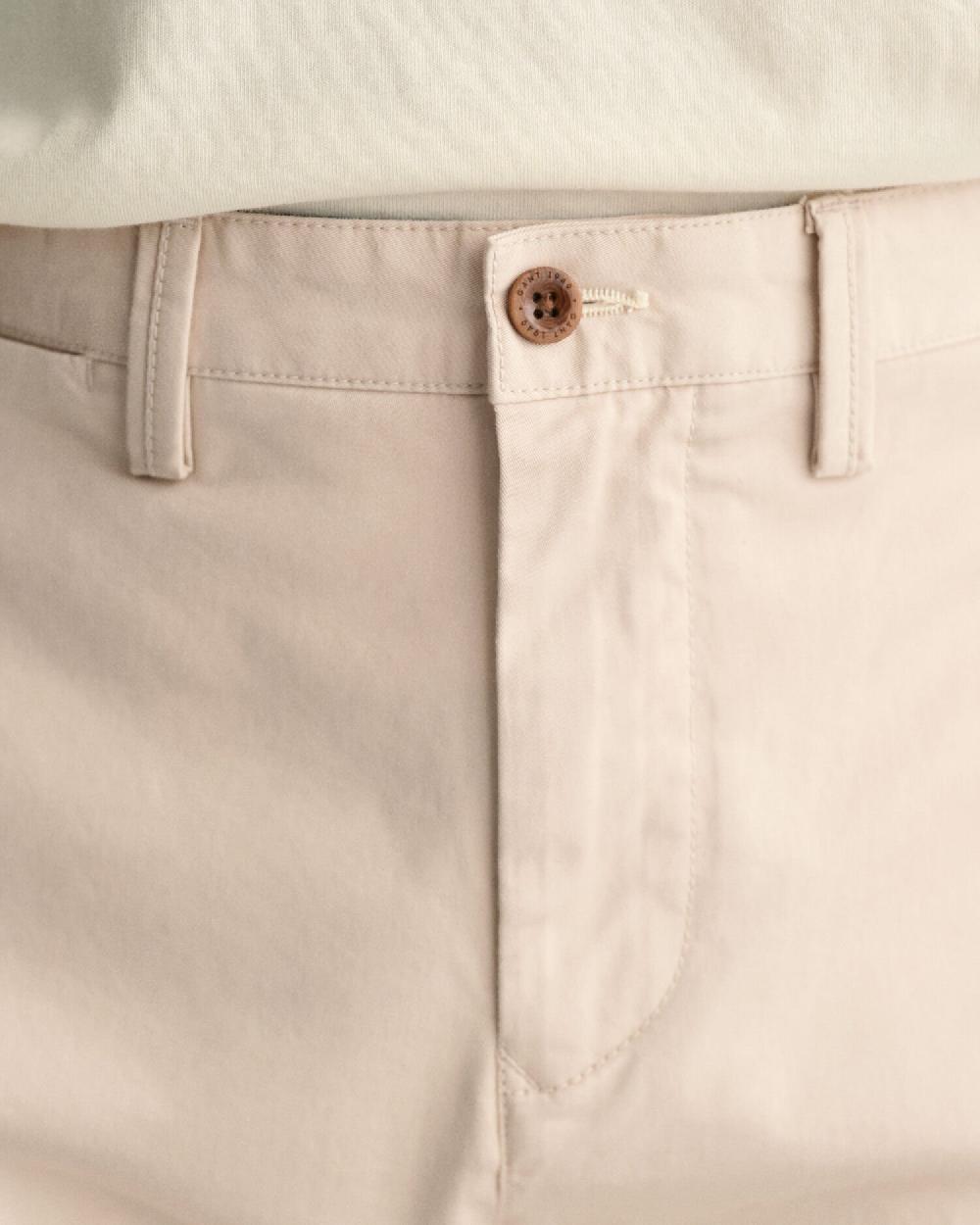 Gant Regular Fit Twill Chinos Putty