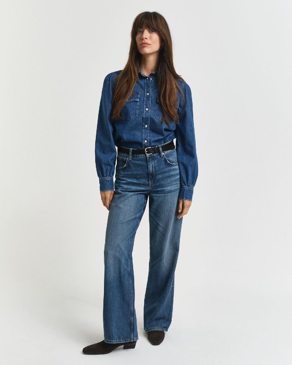 gant Relaxed Fit Jeans mid blue broken in